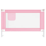 Toddler Safety Bed Rail Pink 120x25 cm Fabric 10200