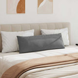 Sofa Pillows 2 pcs Dark Grey 120 x 40 cm Fabric 42013813