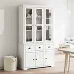 Highborad "BODO" White 115.5x43x200.5 cm Solid Wood Pine 3206451