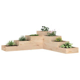Garden Planter 4-Tier 106x104.5x36 cm Solid Wood Pine 825324