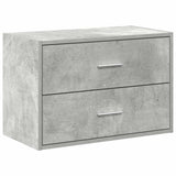 Cabinet with 2 Drawers Concrete Grey 60x31x40 cm Engineered Wood 858827