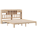 Bookcase Bed without Mattress 180x200cm Solid Wood Pine 3322607