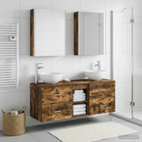 Bathroom Furniture Set 5 pcs Smoked Oak 3406731