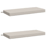 2-Piece Bench Cushions SOEST 2 pcs 100% Polyester White 950131