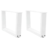 Coffee Table Legs V-Shape 2 pcs White 60x cm Steel 4012613