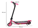 Electric Scooter for Kids Aged 6-14 Years, with Colourful Lights, Pink T3398P349458