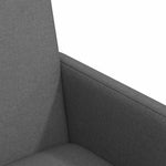 Dining Chairs with Wheel 2 pcs Dark grey 57 x 66 x 94 cm Fabric 42017808