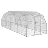 Chicken Run 2.5x8x2.25 m Galvanised Steel 3328518