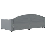 Daybed with Trundle without Mattress Light Grey 90x190 cm Single 3197599