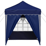 Pop-up Party Tent 195 x 195 x 245 cm Blue Oxford Fabric 42019736