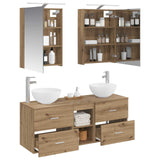 Bathroom Furniture Set 5 pcs Artisan Oak 3406718