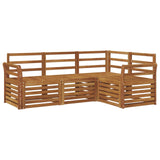 Sofa Sets 4 pcs Natural Solid Acacia Wood 3374729