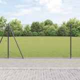 Welded Wire Fence with Concrete Base 10 x 1.2 m 3352523