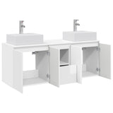 Bathroom Cabinet Set 3 pcs High Gloss White 49.5 x 41 x 62.5 cm 3405651