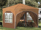 Pop-up Party Tent 192 x 192 x 245 cm Beige 42019837