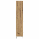Highboard 2 pcs Artisan Oak Engineered Wood and Glass 3416007
