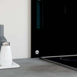 Kitchen Backsplashes 2 pcs Black 70x60 cm Tempered Glass 3315797