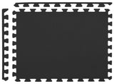 Pool Ground Mat 50 pcs Black 18 m EVA Foam 3433284