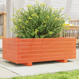 Garden Planter Wax Brown 70x40x26.5 cm Solid Wood Pine 847330
