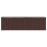 Garden Shed Dark Brown 192x689x223 cm Galvanised Steel 3147466