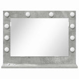 Vanity Mirror Rectangular Concrete Grey 60 x 45 x 18 cm 868312