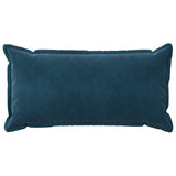 Cushion Cover 12 pcs HOUTEN Blue 40 x 80 cm Velvet 918078
