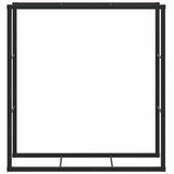 Firewood Rack Black 110x30x116 cm Steel 4018467