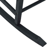 Rocking Chair Black 84 x 65 x 114 cm Resin 42012443
