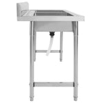 ZNTS Kitchen Sink Double Basin Stainless Steel 144291