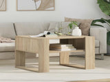 Coffee Table Sonoma Oak 66 x 53 x 45 cm Engineered Wood 8000102
