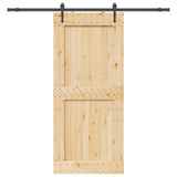 Sliding Door NARVIK Natural and Black 3445346