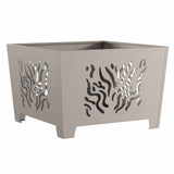 Fire Pit Brown 60 x 60 x 40 cm Weathering steel 858915