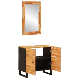 Bathroom Sets with Storage 2 pcs Natural Solid Mango Wood 3310102