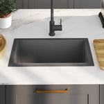 Handmade Kitchen Sink Black Stainless Steel 51505