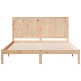 Extra Long Bed Frame without Mattress 140x210 cm Solid Wood 3309243