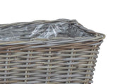 Planter Basket with Storage 3 pcs Grey 42020965
