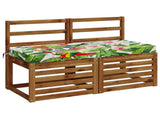 2-Piece Bench Cushions SOEST 2 pcs 100% Polyester Multicolour 950161