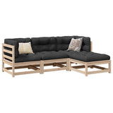 4 Piece Garden Sofa Set Solid Wood Pine 3299377
