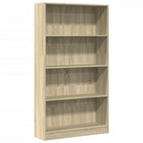 Bookcase Sonoma Oak 80x24x143 cm Engineered Wood 857846