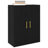 Wall-Mounted Cabinet 2 pcs Black Oak 69.5 x 34 x 90 cm 3394514