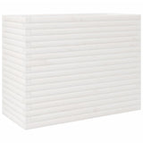 Garden Planter White 90x40x68.5 cm Solid Wood Pine 3282490