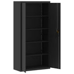 ZNTS File Cabinet Black 90x40x220 cm Steel 3188326