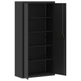 ZNTS File Cabinet Black 90x40x220 cm Steel 3188326