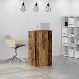Reception Desk Old Wood 55x50x103.5 cm Engineered Wood 859022