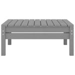 ZNTS 4 Piece Garden Lounge Set Grey Solid Pinewood 3082619
