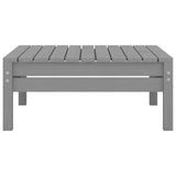 ZNTS 4 Piece Garden Lounge Set Grey Solid Pinewood 3082619