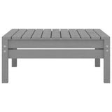 9 Piece Garden Lounge Set Grey Solid Pinewood 3082434