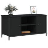 ZNTS TV Cabinet Black 100x40x50 cm Engineered Wood 832763