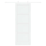 Sliding Door 78 x 211 cm Engineered Wood White 3450151