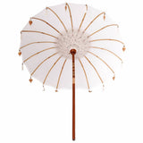 Balinese Parasol Cream 190 x 190 x 260 cm Cotton and solid wood 42006450